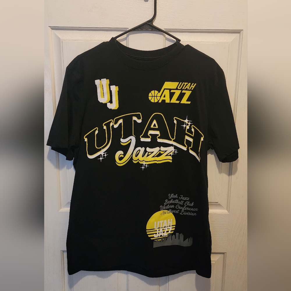 NBA Utah Jazz Black T-Shirt Size Large